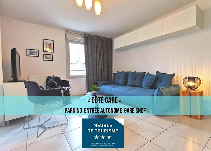 Cote Gare - Gare - Centre-Ville - Parking - Netflix - Wifi - Disney+ - Terrasse