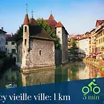 Homey Montaigne - New - A 1 Min A Pied Du Lac D\'Annecy - 2 Balcons Prives - Appartement Avec 2 Chambres - Stationnement Gratuit Toute L\'Annee Sauf En Ete - Juin A Aout