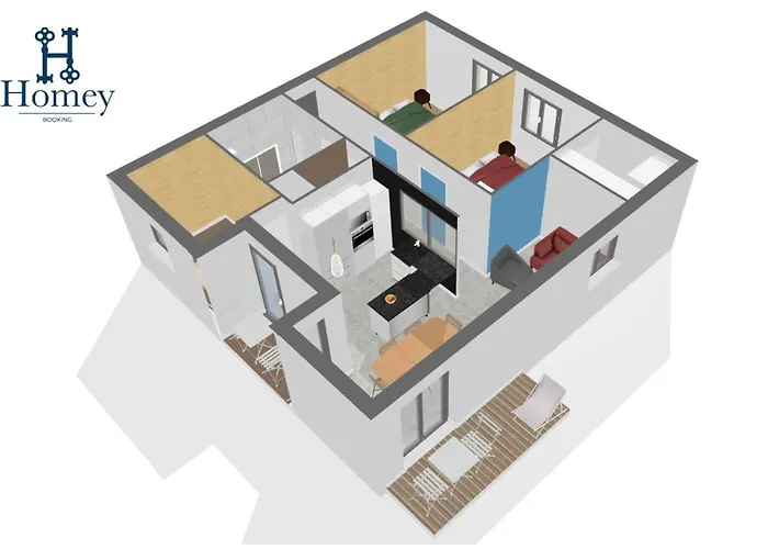 Homey Montaigne - New - A 1 Min A Pied Du Lac D\'Annecy - 2 Balcons Prives - Appartement Avec 2 Chambres - Stationnement Gratuit Toute L\'Annee Sauf En Ete - Juin A Aout