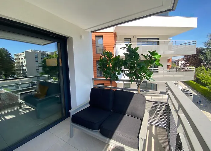 L\'Orangeraie - Garage, Balcon, Velos, Proche Lac, Vue Montagne