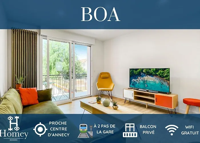Homey Boa -Hyper-Centre- En Face De La Gare -Balcon Prive