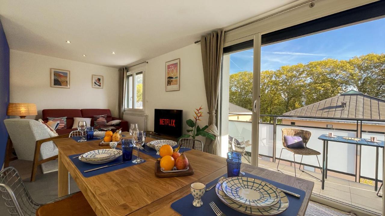 Homey Montaigne - New - A 1 Min A Pied Du D'annecy - 2 Balcons Prives - Avec 2 Chambres - Stationnement Gratuit Toute L'annee Sauf En Ete - Juin A Aout * Annecy