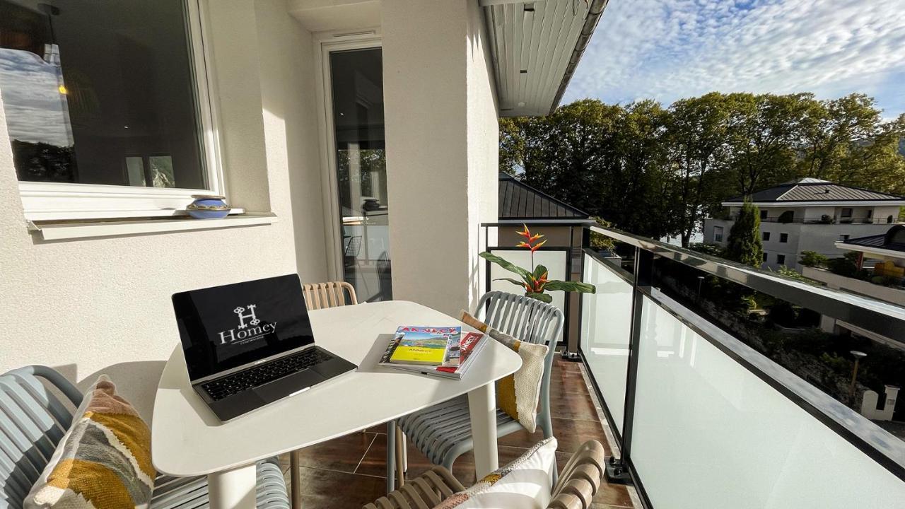 Homey Montaigne - New - A 1 Min A Pied Du D'annecy - 2 Balcons Prives - Avec 2 Chambres - Stationnement Gratuit Toute L'annee Sauf En Ete - Juin A Aout Apartment
