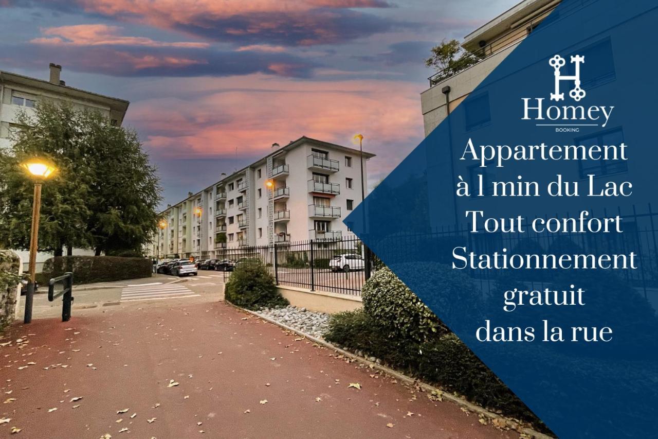 Homey Montaigne - New - A 1 Min A Pied Du D'annecy - 2 Balcons Prives - Avec 2 Chambres - Stationnement Gratuit Toute L'annee Sauf En Ete - Juin A Aout Apartment *