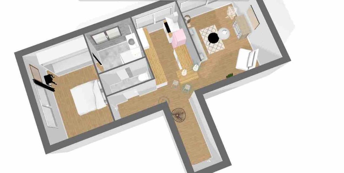 Vie En Rose Parking 2 Min Du Appartement