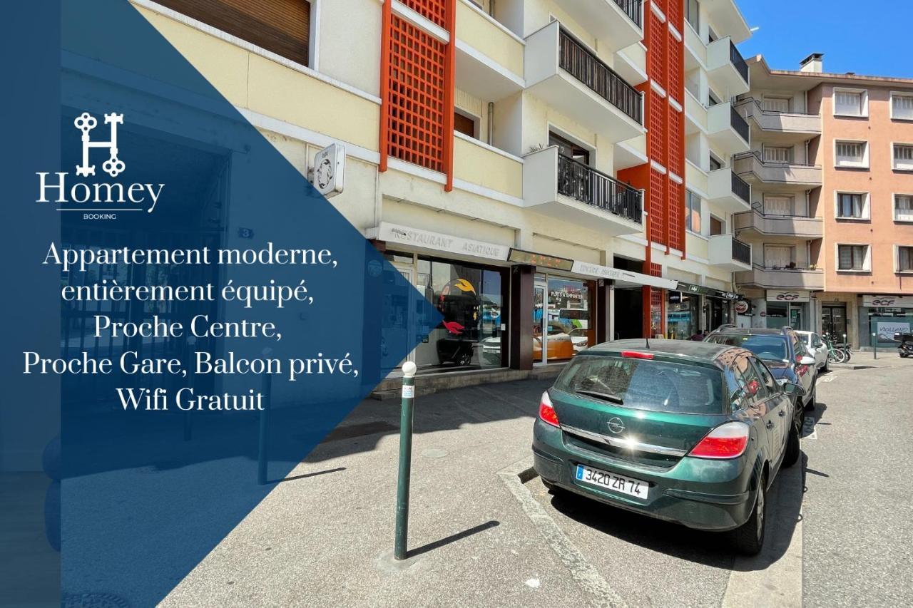 Apartment Homey Boa -hyper-centre- En Face De La Gare -balcon Prive Annecy
