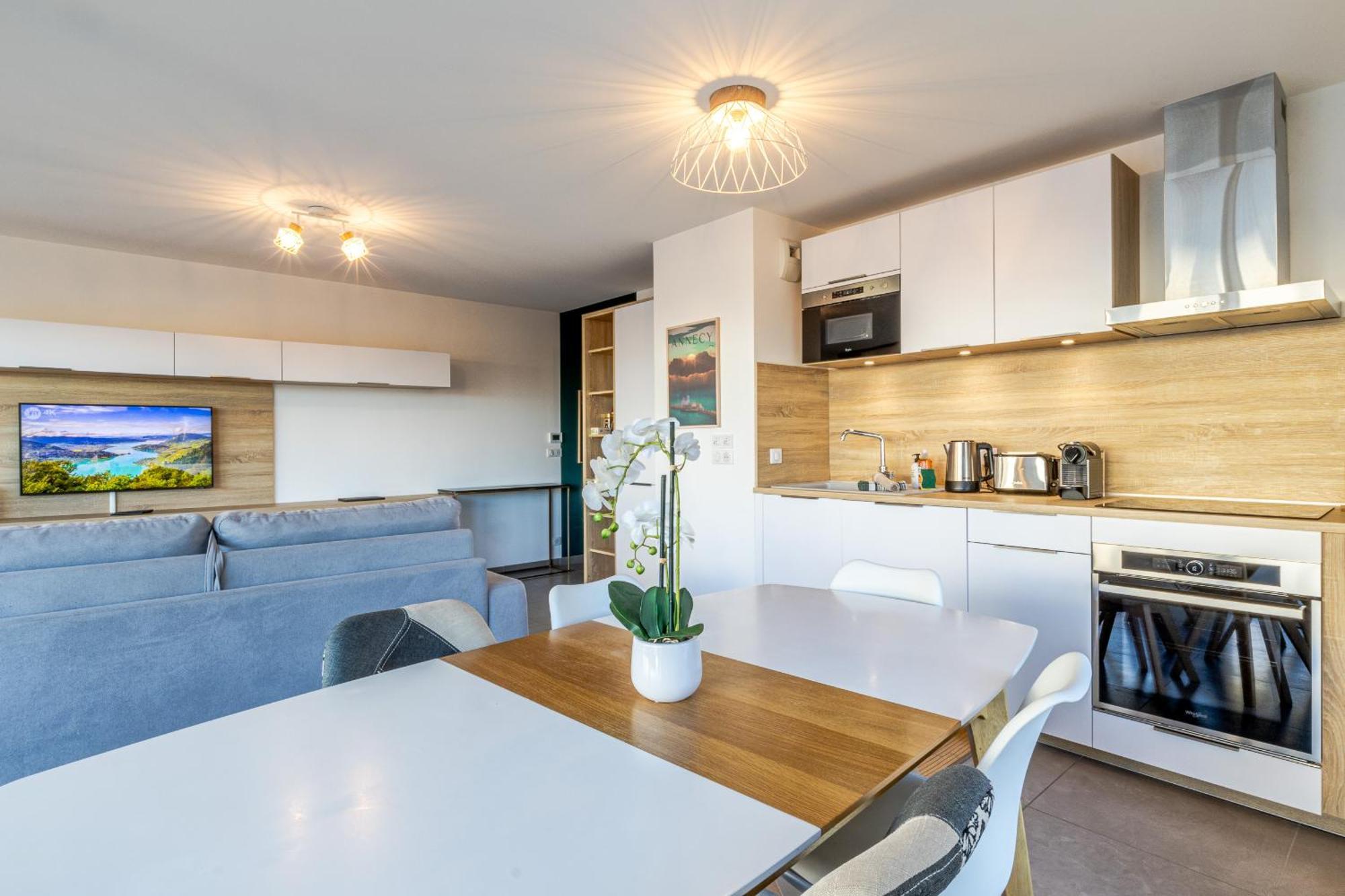 La Plume Vue 3 Etoiles - Garage Prive, Secteur Recherche, Moderne & Equipe, 6 Personnes * Annecy