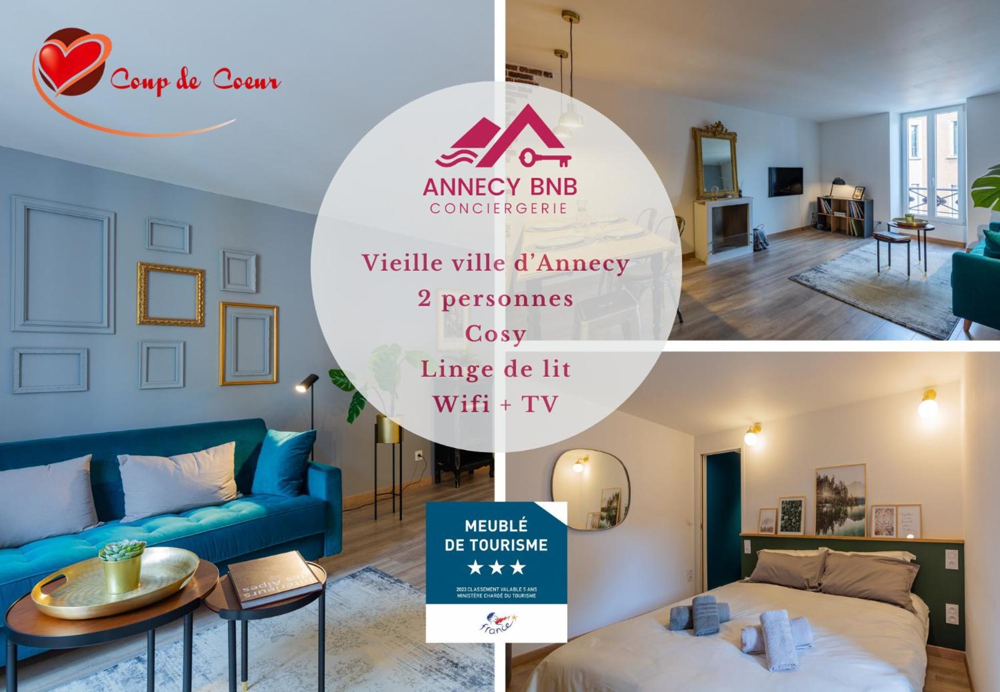 Les Cordeliers: 2 Pers, Cosy & Coeur Vieille Apartment Annecy