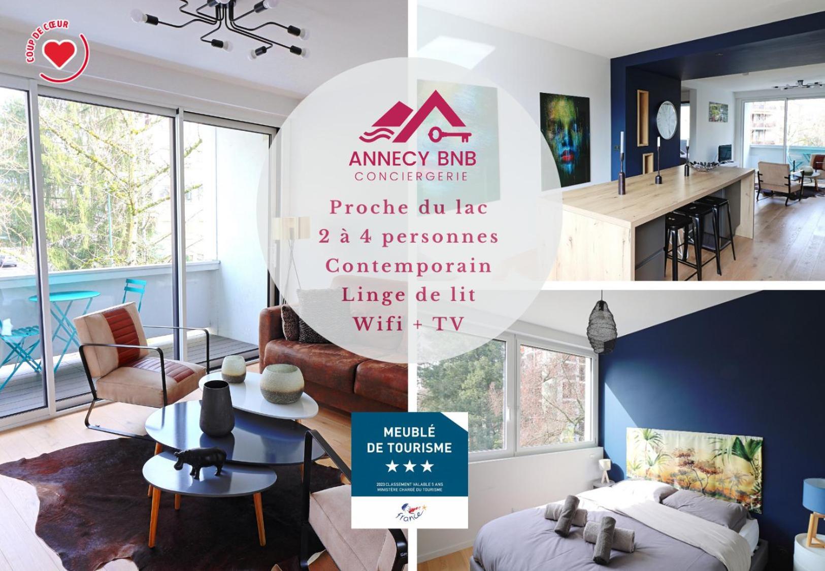 Coup De Coeur Lumineux, Calme Et Cosy Appartement Annecy