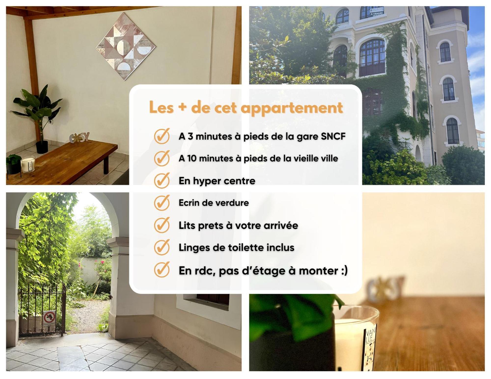 Apartment Ecrin De Verdure Hyper Centre Avec Jardin Commun