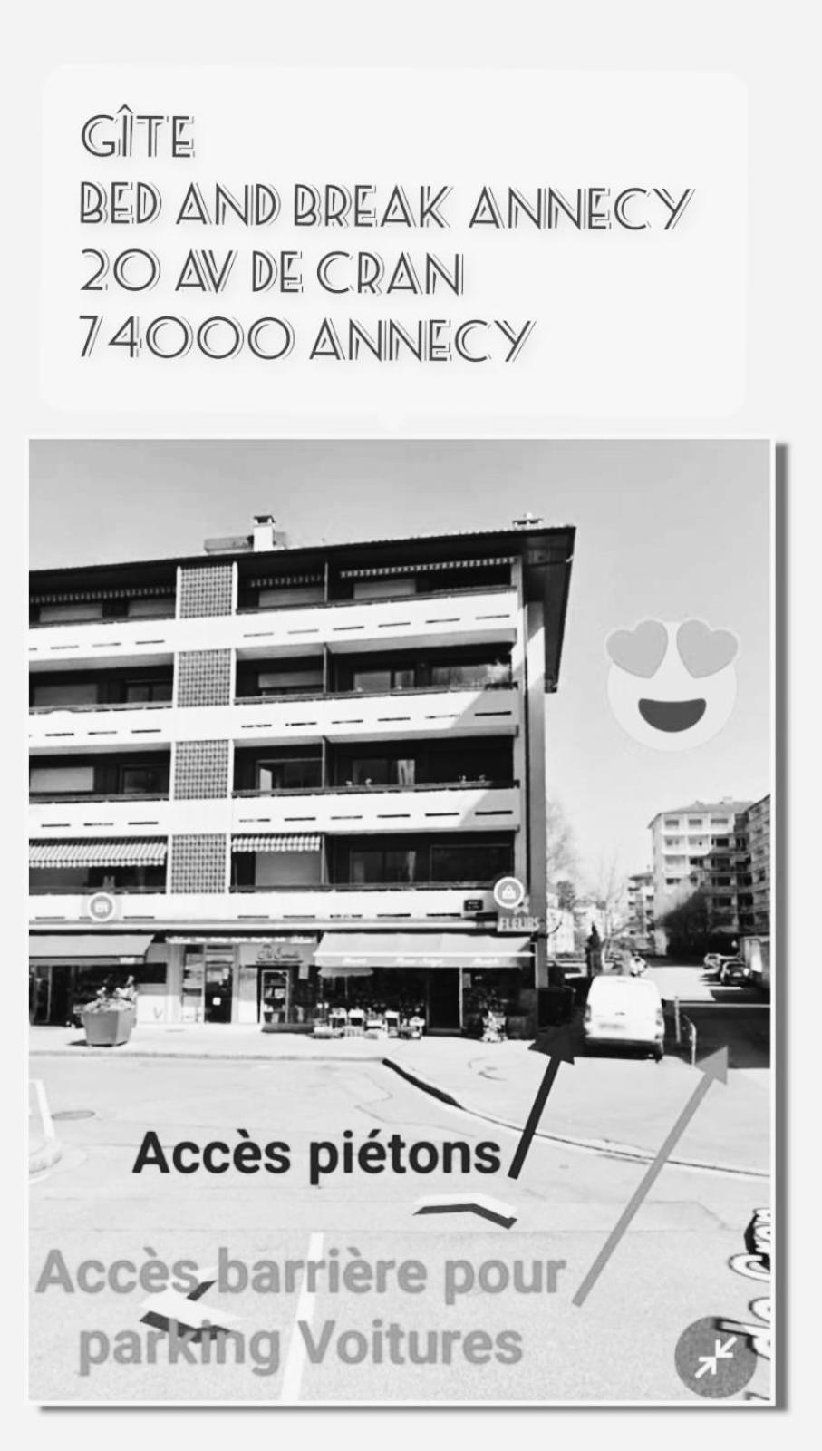 Bed And Break Annecy, 90m2 Avec Parking, Balcons