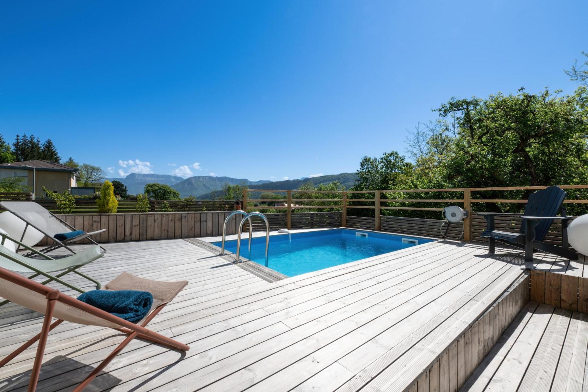 Avec Piscine & Terrasse Vue Montagne Annecy