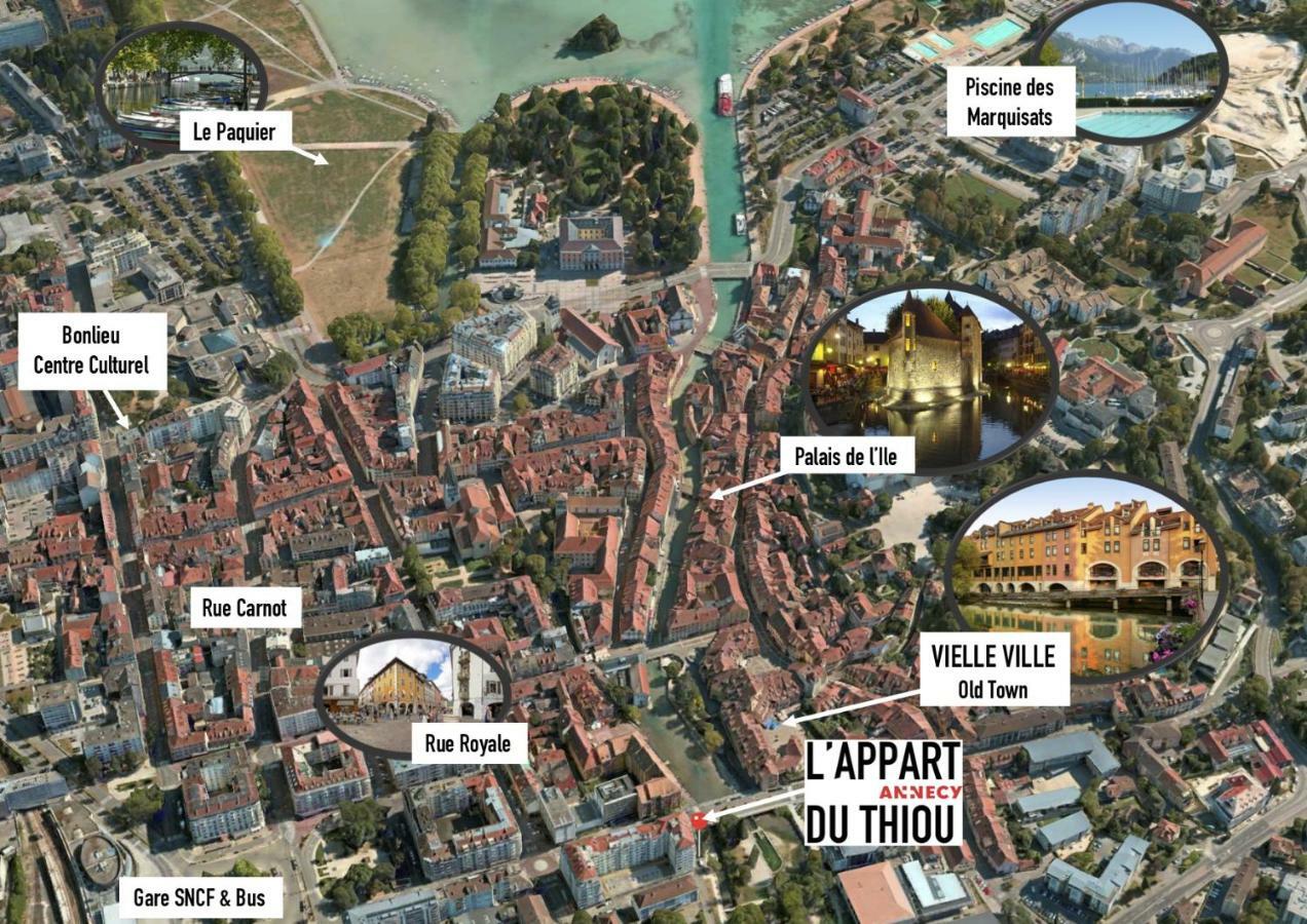 Apartment L'appart Du Thiou - Au Coeur D'annecy Avec Garage Annecy